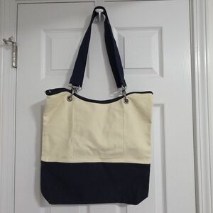 THIRTY ONE 31 Canvas Crew Carry All Natural Canvas Navy Blue